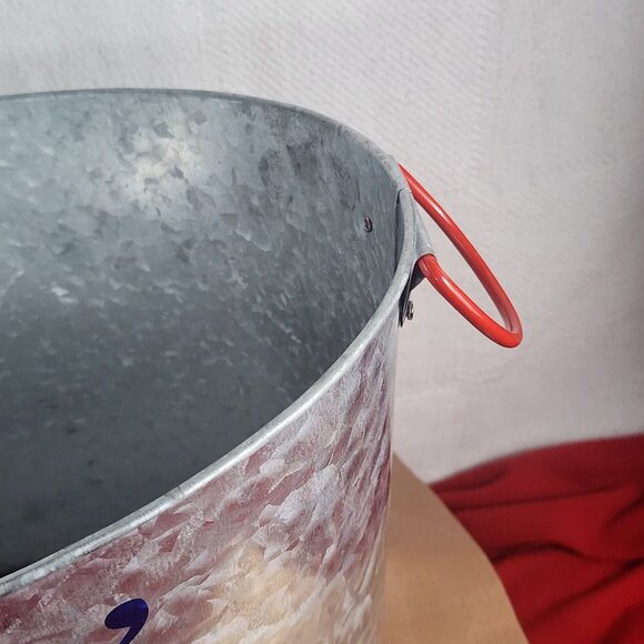 True Living Red White Blue Aluminum Grillin & Chillin Oval Outdoor Ice Bucket - Picture 9 of 16